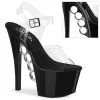 Pleaser Shoes By Pleaser USA KNUCKS-708 Platform Brass Knuckle Exotic Dancer Shoe 7 Inch Heels
