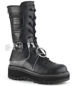 LILITH-271 Demonia Shoes Gothic Mid Calf Boot