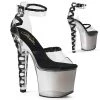 Pleaser Shoes By Pleaser USA 7 Inch Heels LOVESICK-712T Pleaser Shoes Corset Platform Exotic Dancer Shoe