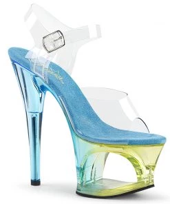 Pleaser Shoes By Pleaser USA MOON-708MCT Pleaser Shoes Clearance Sale Stripper Shoe