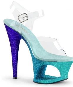 Pleaser Shoes By Pleaser USA MOON-708OMBRE Pleaser Shoes Clearance Shoe Sale