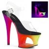 Pleaser Shoes By Pleaser USA 7 Inch Heels MOON-708UV Pleaser Shoes Glowing Stripper Shoes