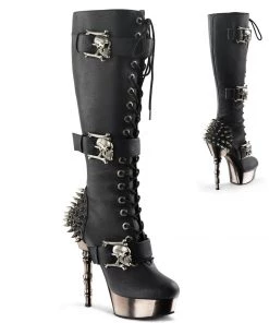 Halloween Costume Footwear MUERTO-2028 Demonia Shoes Lolita Gothic Knee Boot