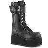 Demonia Shoes PETROL-150 Demonia Boots Vegan Leather Gothic Boot