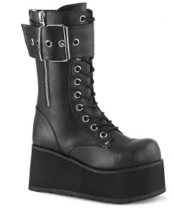 Demonia Shoes PETROL-150 Demonia Boots Vegan Leather Gothic Boot