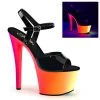Pleaser Shoes By Pleaser USA RAINBOW-309UV Pleaser Shoes UV Reactive Stripper Shoes