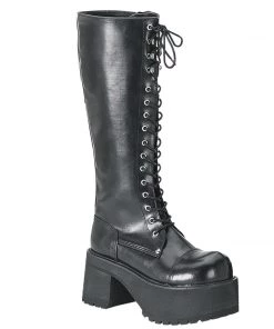 RANGER-302 Demonia Shoes Gothic Knee High Boots