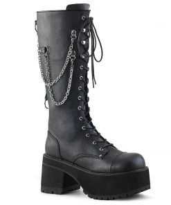 RANGER-303 Demonia Shoes Punk Knee High Boots