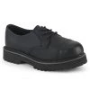 RIOT-03 Demonia Shoes Steel Toe Oxford Vegan Unisex Demonia Footwear