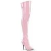 Pleaser Shoes By Pleaser USA Thigh High Boots SEDUCE-3000 Pleaser Shoes Baby Pink Thigh Boots
