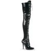 Pleaser Shoes By Pleaser USA Thigh High Boots SEDUCE-3024 Pleaser Shoe Lace Up Thigh High Boot