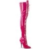 Pleaser Shoes By Pleaser USA SEDUCE-3024 Pleaser Shoes Hot Pink Thigh High Sexy Boot
