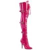 Pleaser Shoes By Pleaser USA Thigh High Boots SEDUCE-3028 Pleaser Shoes Hot Pink Thigh High Sexy Boot