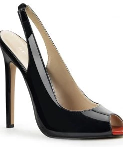 Pleaser Shoes By Pleaser USA Halloween Costume Footwear SEXY-08 Pleaser Shoes Sexy High Heel Slingback Pump