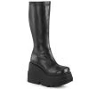 Demonia Shoes Women's Demonia Footwear SHAKER-65 Platform Knee High Demonia Boot