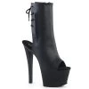 Pleaser Shoes By Pleaser USA Booties And Ankle High Boots SKY-1018 Black Hidden Pocket Platform Stripper Boot