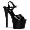Pleaser Shoes By Pleaser USA SKY-309 Pleaser Shoes Black Patent Pole Dancing Shoe