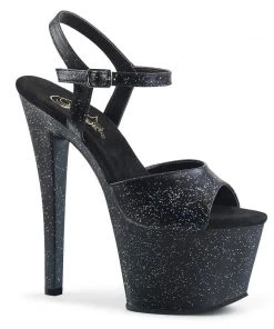 Pleaser Shoes By Pleaser USA SKY-309MMG Pleaser Shoes Platform Stripper Shoes 7 Inch Heels