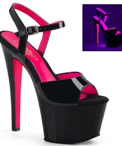 Pleaser Shoes By Pleaser USA SKY-309TT Pleaser Shoes Sexy Stripper Shoes 7 Inch Heels