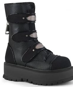 Demonia Shoes SLACKER-101 Studded Gothic Demonia Boots Women's Demonia Footwear