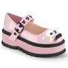 SLACKER-27 Demonia Shoes Pink Gothic Maryjane