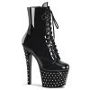 Pleaser Shoes By Pleaser USA Booties And Ankle High Boots STARDUST-1020-7 Pleaser Shoes Rhinestone Stripper Boot