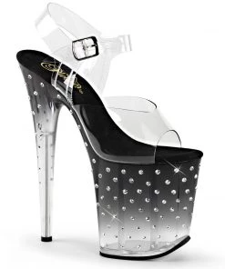 Pleaser Shoes By Pleaser USA STARDUST-808T Pleaser Shoes Ombre Platform Exotic Dancer Shoe