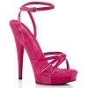 Fabulicious Shoes By Pleaser USA Sexy Sandals SULTRY-638 Hot Pink Strappy High Heel Sandals