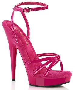 Fabulicious Shoes By Pleaser USA Sexy Sandals SULTRY-638 Hot Pink Strappy High Heel Sandals