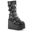 SWING-230 Demonia Shoes Black Vegan Gothic Boot Women's Demonia Footwear