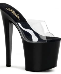 Pleaser Shoes By Pleaser USA TABOO-701 Pleaser Shoes Clear Upper Exotic Dancer Shoe