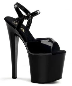 Pleaser Shoes By Pleaser USA TABOO-709 Pleaser Shoes Classic Black Platform Stripper Shoes