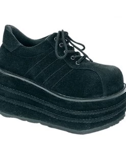 TEMPO-08 Demonia Shoes Faux Suede Gothic Shoes Unisex Demonia Footwear