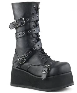 TRASHVILLE-205 Demonia Shoes Platform Gothic Boot