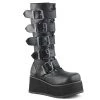 Demonia Shoes TRASHVILLE-518 Demonia Shoe Knee High Gothic Boot