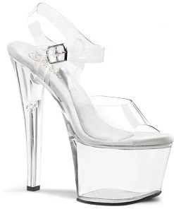 Pleaser Shoes By Pleaser USA 7 Inch Heels TREASURE-708 Pleaser Shoes Platform Compartment Stripper Shoes