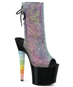 Halloween Costume Footwear UNICORN-1018G Pleaser Shoes Clearance Unicorn Heel Bootie