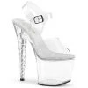 Pleaser Shoes By Pleaser USA UNICORN-708 Pleaser Shoes Clear 7 Inch Unicorn Horn Stripper Shoe 7 Inch Heels