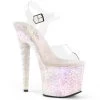 Pleaser Shoes By Pleaser USA 7 Inch Heels UNICORN-708LG Opal Glitter Unicorn Heel Stripper Shoe