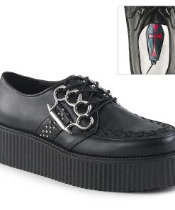 V-CREEPER-516 Demonia Shoes Vegan Leather Rockabilly Creeper Unisex Demonia Footwear