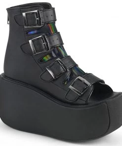 Demonia Shoes VIOLET-150 Black Ankle High Gothic Demonia Boot