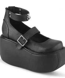 Demonia Shoes VIOLET-32 Black Vegan Gothic Platform Demonia Shoe