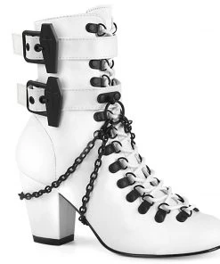 Women's Demonia Footwear VIVIKA-128 Demonia Shoes Vegan Leather Ankle Boot