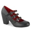 Halloween Costume Footwear VIVIKA-38 Demonia Shoes Bat Buckle Gothic Pump