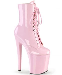 Pleaser Shoes By Pleaser USA XTREME-1020 Pleaser Shoes Baby Pink 8 Inch Exotic Dancer Shoes