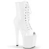 Pleaser Shoes By Pleaser USA XTREME-1021 Pleaser Shoes Peep Toe Exotic Dancer Booties Booties And Ankle High Boots