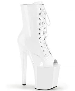 Pleaser Shoes By Pleaser USA XTREME-1021 Pleaser Shoes Peep Toe Exotic Dancer Booties Booties And Ankle High Boots